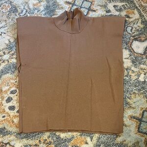 Zara mock neck shoulder pad sweater tank